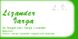 lizander varga business card